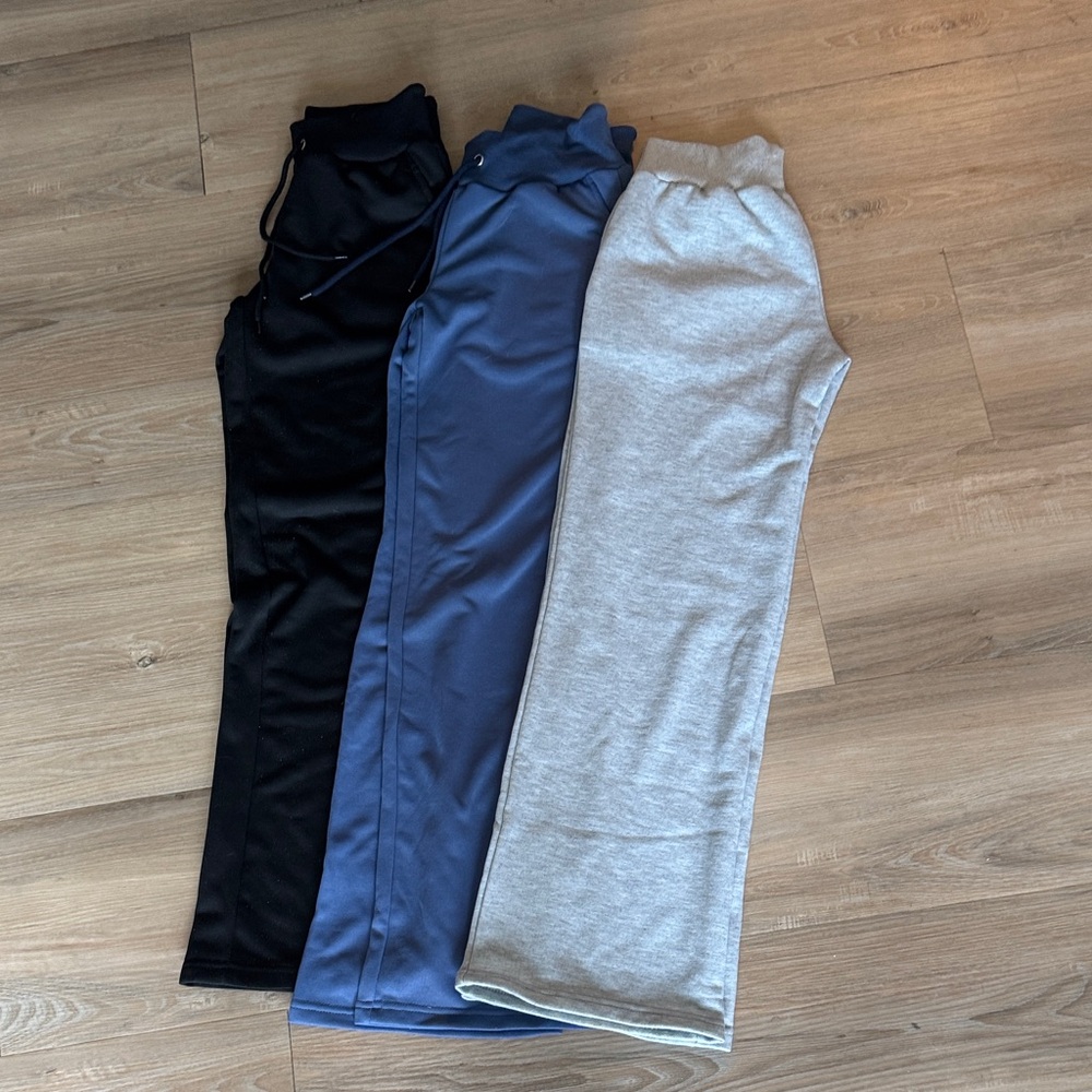 Stylish Women's Joggers in Black, Blue, and Gray